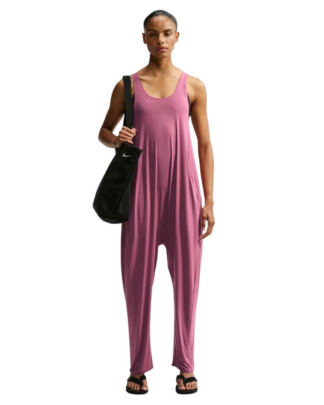 Nike Women's Zenvy Jumpsuit - Pink Smoke - PINK SMOKE